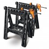 Worx Clamping Sawhorses w/ Bar Clamps, 2-Pack (WX065) $59 & More