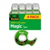 3M Scotch Magic Tape 4 -Pack 25-ft x 0.75-in Multipurpose Tape  (Clear)