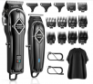 GLAKER Hair Clippers and Trimmer Kit,22-Piece (Black)