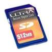 Ultra 512MB Secure Digital Card and Charger Plus 4 AA NiMh Batteries