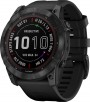 Garmin - fenix 7X Sapphire Solar GPS Smartwatch 51 mm Fiber-reinforced polymer - Black DLC Titanium