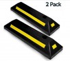 2-Pack Zone Tech Heavy Duty Rubber Parking Guide