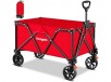 130L Homgava Collapsible Folding Wagon Heavy Duty,Foldable Utility Cart (4 Colors)