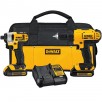 DEWALT 2-Tool 20-Volt Max Power Tool Combo Kit with Soft Case (2-Batteries & charger Included)
