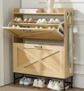 Woot - Storage, Organization & Decor Deals: Shoe Cabinet Storage for Entryway with 2 Flip Drawers $74.99 & More