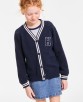 Tommy Hilfiger Big Girls Cotton Long-Sleeve Cropped Cardigan