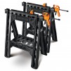 2-Count Worx Clamping Sawhorses with Bar Clamps