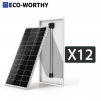 12-Pack 200W Eco-Worthy 12V Monocrystalline Solar Panels