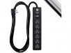 GE Outlet Surge Protector, 6 Ft Extension Cord, Power Strip, 800 Joules, Twist-to-Close Safety Cover