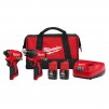 Milwaukee M12 1/2in. Subcompact 2-Tool Combo Kit, Model# 3494-22