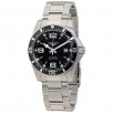 41mm Longines HydroConquest Stainless Steel Automatic Black Dial Watch