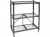 Origami RR3W 3-Tier Foldable Metal Shelf w/ Wheels (Random Color, Refurbished)