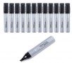 12-Pack Amazon Basics Large Chisel Tip Permanent Markers, Black
