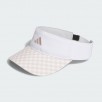 adidas Tour Gingham Visor (White / Wonder Taupe)