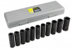 12-Piece 1/2" XtremepowerUS Drive Metric Deep Air Impact Socket Sockets Set with Carrying Case