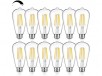 12-Pack 7W BesLowe ST64 Large Vintage LED Edison Bulbs (Dimmable or Non-Dimmable)