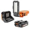 Ridgid  18V Cordless Magnetic Task Light Kit with 2.0 Ah Battery and Charger