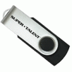 Super Talent 8GB SM Style USB Flash Drive, Black