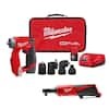 Milwaukee M12 FUEL 12V Lithium-Ion Brushless Cordless 4-in-1 Installation 3/8 in. Drill Driver Kit W/ M12 3/8 in. Ratche