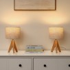 Wayfair - Deals of the Day: Mistana Fidel Solid Wood Tripod Table Lamp (Set of 2) $39.99 & More