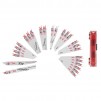 25-Piece Milwaukee SAWZALL Demolition Nail-Embedded Wood and Metal Cutting Bi-Metal Reciprocating Saw Blade Set
