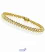2.00 Carat 10K Yellow Gold Diamond Tennis Bracelet - 7"