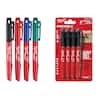 8-Piece Milwaukee Colored Fine Pt Inkzall Markers with Black Fine Point Inkzall Marker