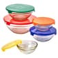 5-Piece Farberware Glass Storage Bowls with Plastic Lids