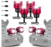 4-Pc Rechargeable Headlights Compatible with Clog