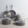 10-piece T-fal Excellence Ceramic Non-Stick Cookware Set (Gray)