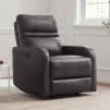 Costco Members: Aldryn Leather Power Glider Recliner (Dark Gray)