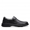 Clarks Mens Gessler Step Black Leather Dress Casual,Casual Shoes  $34.99 & More