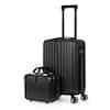 2-Piece Hikolayae Carry On Luggage Set Hard Side Lightweight Suitcase with 4 Spinner Wheels(14/20)