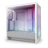 Micro Center: NZXT H5 Flow RGB (2024) Tempered Glass ATX Mid-Tower Computer Case - White