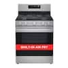LG 5.8 cu. ft. Smart Wi-Fi Enabled Fan Convection Gas Single Oven Range with AirFry and EasyClean in Stainless Steel