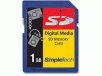 SIMPLETECH 1GB Secure Digital Card