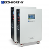 2-Pack ECO-WORTHY 48V 280AH (28.67kWh) LiFePO4 Battery Vertical Standing Backup