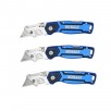 3-Piece Kobalt Lockback 3/4-in Folding Utility Knife w/ Blades