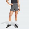 adidas women 3-Stripes High-Rise Shorts (Grey Six / White)