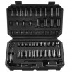 55-Piece VEVOR Impact Sockets Set 6-Point 1/4" Drive Bit Ratchet Tool Kit Case