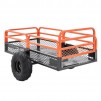 SVOPES 1500 lbs. 15 cu. ft. Steel Havy-Duty ATV Trailer Dump Cart, Garden Cart Garden Utility Trailer w/ Removable Sides