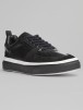 Belvedere Calico Leather Lace-Up Sneakers  (Black)