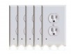 5-Pack BH Outlet Cover with Built-In LED Night Light: (Rounded or Squared)
