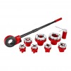 10-Piece Central Machinery 3/8 in. to 2 in. Ratcheting Pipe Threader Set (In-Store Only)