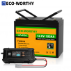 ECO-WORTHY 12V 100AH 1280Wh LiFePO4 Lithium Battery +  12V 20A Battery Charger