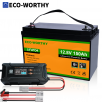 ECO-WORTHY 1920Wh 12V 150Ah Bluetooth LiFePO4 Lithium Battery + 20A Charger