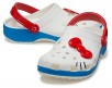 Crocs Unisex Hello Kitty Classic Clogs (White)