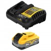 DeWALT XR POWERSTACK 20-Volt Lithium-ion 5Ah Battery & Charger Starter Kit (DCBP520C)