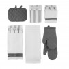 20-Piece  Mainstays Terry Stripe Kitchen Towel, Dish Cloth, Flour Sack, Oven Mitt, and Pot Holder Set