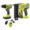 RYOBI ONE+ 18V Cordless 2-Tool Combo Kit (1/2" Drill/Driver,18-Gauge Brad Nailer, 2.0 Ah Battery & Charger) $159, More
